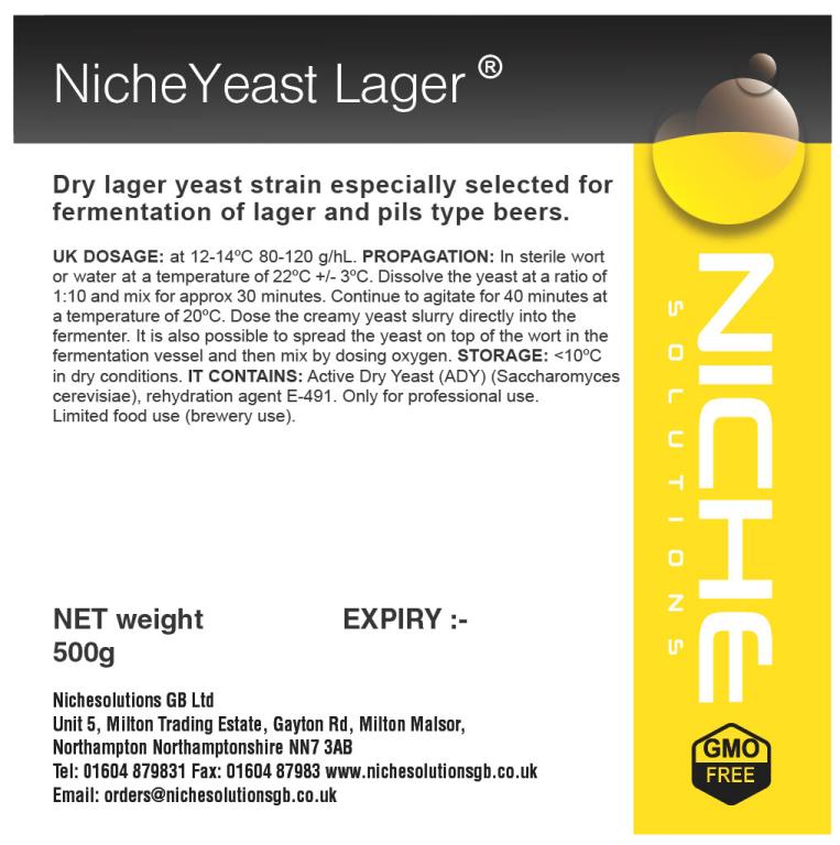 NicheYeast Lager - 500g