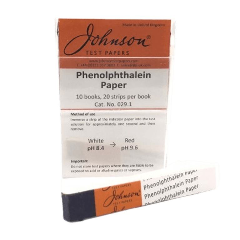 Phenolphthalein Test Strips